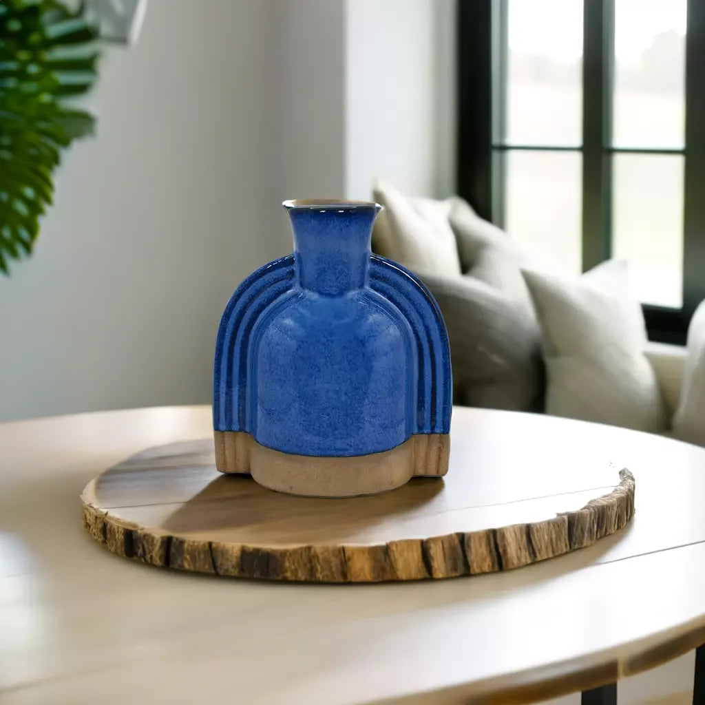 Azure Arc Vase