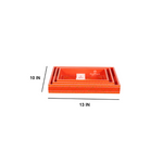 Load image into Gallery viewer, Beautiful Design Straight Orange Wood Serving Tray Quality Good
