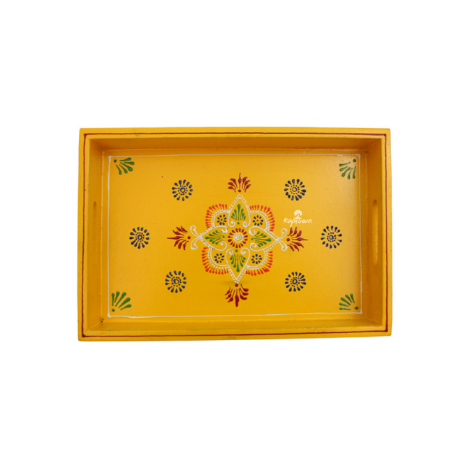 Beautiful Yellow Straight Tray Fancy Serving Platters Home Decor