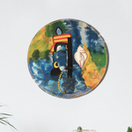 Load image into Gallery viewer, Beautiful peaceful blue krishna wall plate
