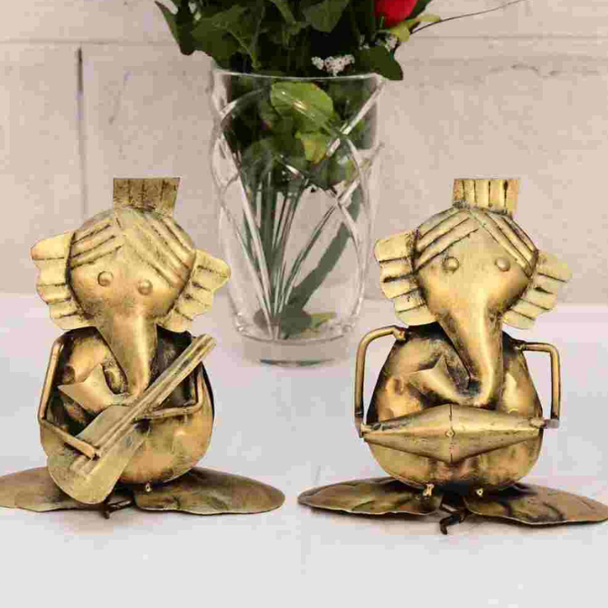 Best Iron Ganesha Set Decorative Idols
