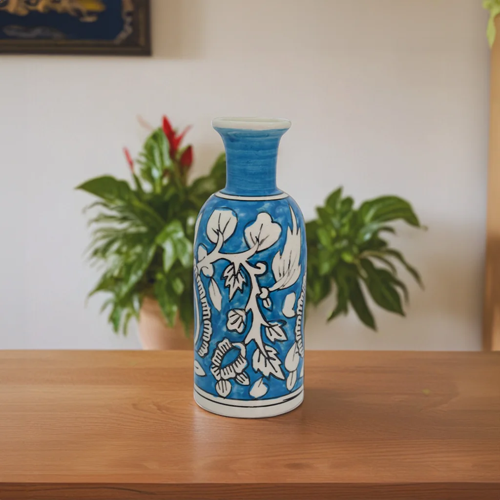 Blue Garden Vase