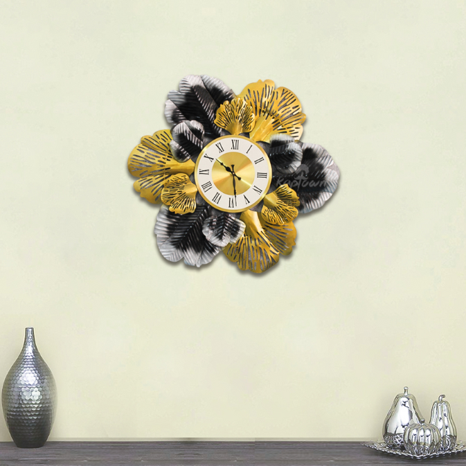Clock Wall Decor Beautifully Crafted with Flowers