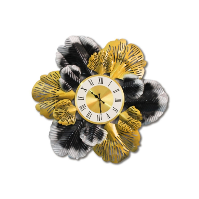 Clock Wall Decor Beautifully Crafted with Flowers