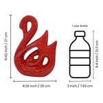 Load image into Gallery viewer, Crimson Swan Decor Vase - Modern Red Ceramic Art for Floral Arrangements, Home Decor, and Event Centerpiece - Handcrafted Indian Ceramic Craft by Tanutra
