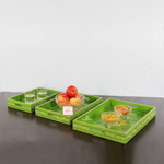 Load image into Gallery viewer, Decorative Serving Green Straight Trays For Home Decor
