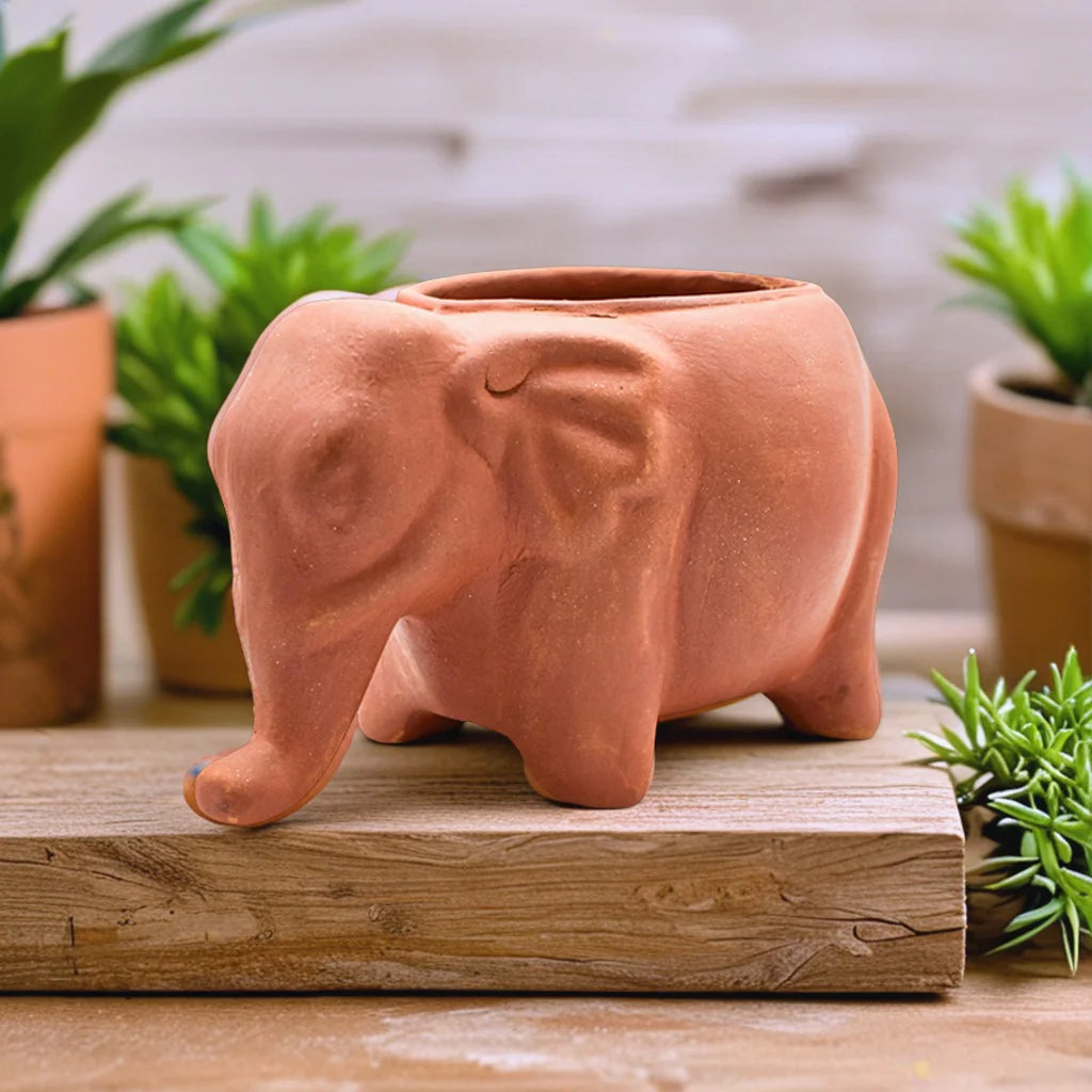 Elephant Charm Planter Lifestyle