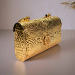 Load image into Gallery viewer, Embossed Golden Clutch
