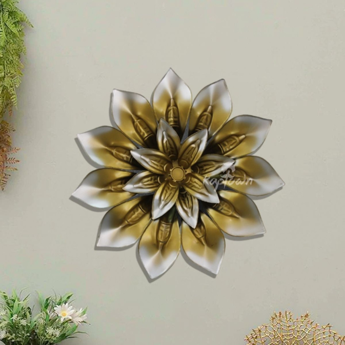 GOLDEN FLOWER WALL DECOR  FOR  YOUR HOME