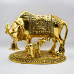 Load image into Gallery viewer, Golden Kamdhenu Statue
