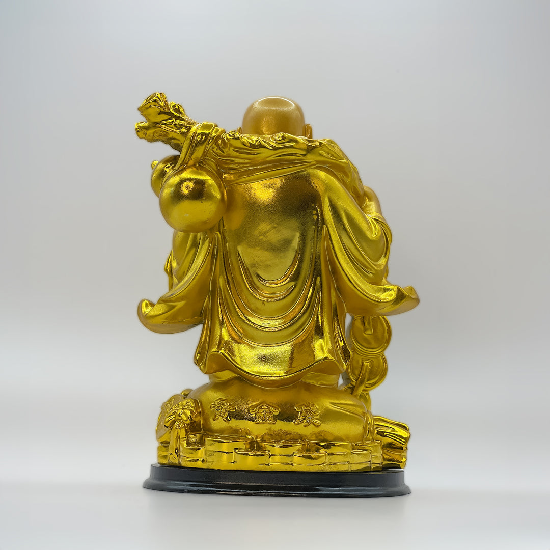 Golden Smiling Feng Shui Laughing Buddha