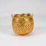 Load image into Gallery viewer, Indian  Handicraft Product Golden Ornate Pot
