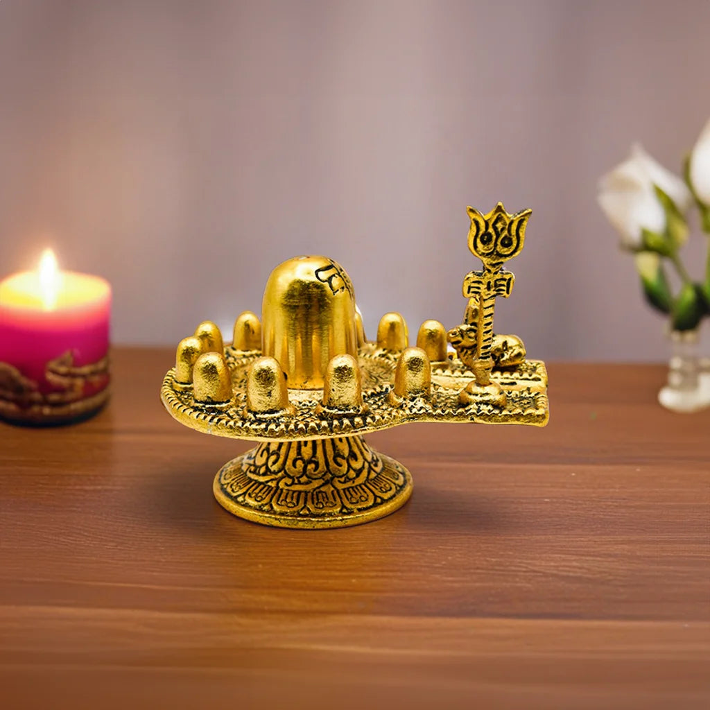 Golden Shiva Lingam