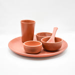 Load image into Gallery viewer, Handcrafted Rustic Harmony Clay Dining Set, Eco-Friendly Artisanal Pottery Collection, Vintage-Style Dinnerware for Sustainable Lifestyle.
