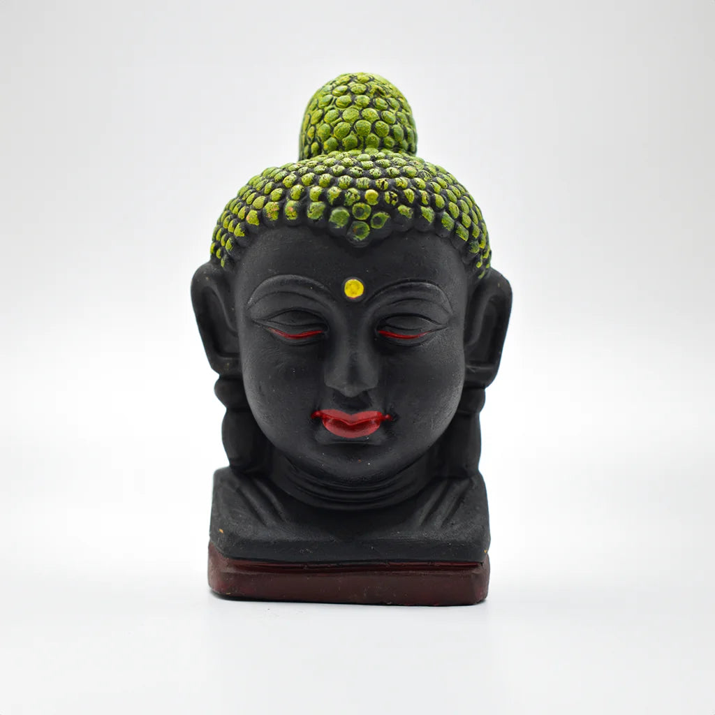 Handcrafted Lord Buddha Face Statue - Spiritual Home Decor - Buddha Wall Art - Meditation Decor - Handcrafted Buddhist Art