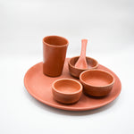 Load image into Gallery viewer, Handcrafted Rustic Harmony Clay Dining Set, Eco-Friendly Artisanal Pottery Collection, Vintage-Style Dinnerware for Sustainable Lifestyle.
