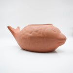 Load image into Gallery viewer, Handcrafted Clay Fish Showpiece Pot - Artisan Fish Decor, Handmade Fish Pottery, Clay Art Fish Showpiece
