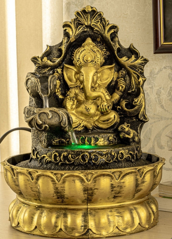 Home Ganesha Led Water Fountain