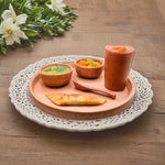 Load image into Gallery viewer, Traditional Indian Handcrafted Clay Dining Set, perfect for adding elegance to your meals with its natural and earthy aesthetic.
