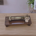 Load image into Gallery viewer, Antique Scroll Holder - Intricately designed metal scroll holder showcasing exquisite Indian craftsmanship, perfect as a decorative piece for home decor, a unique gift for history enthusiasts, or a collectible item for art lovers.
