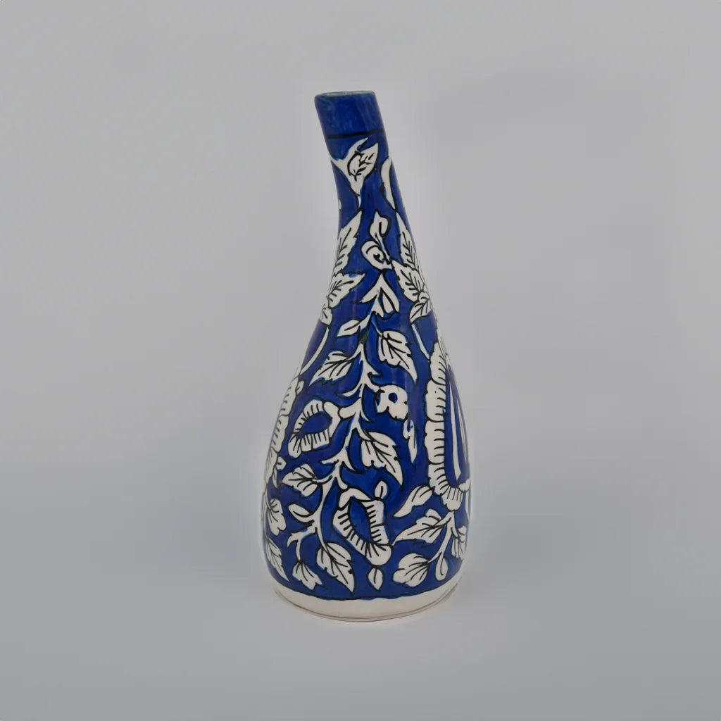 Indigo Leaf Vase