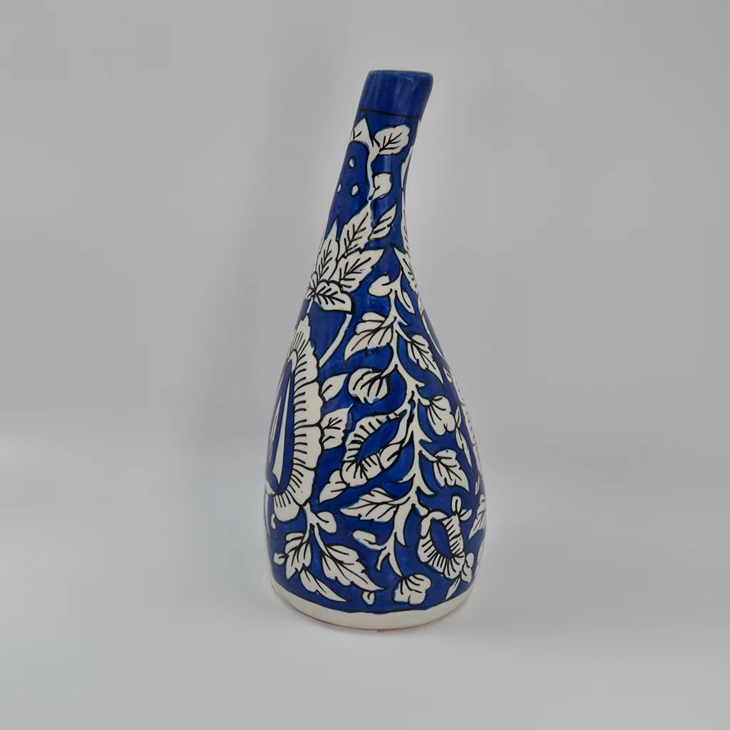 Indigo Leaf Vase