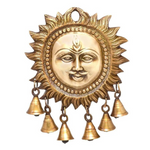 Load image into Gallery viewer, Interior Design Bronze Sun Hanging Bell
