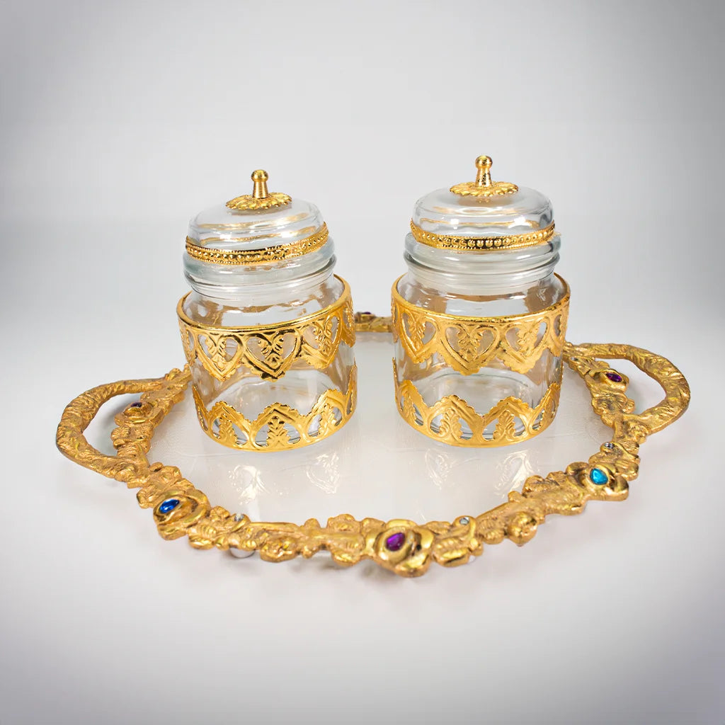 Jewel Jar Set with Tray