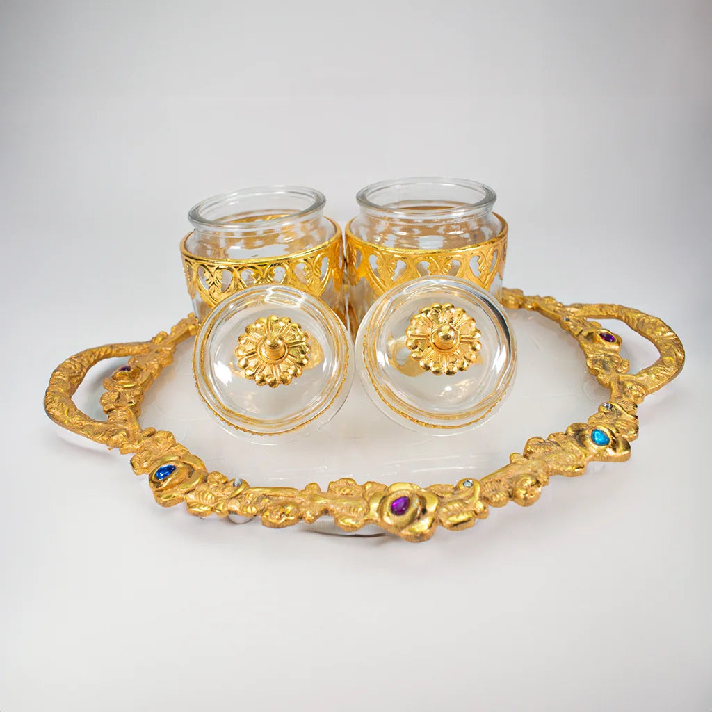 Jewel Jar Set with Tray