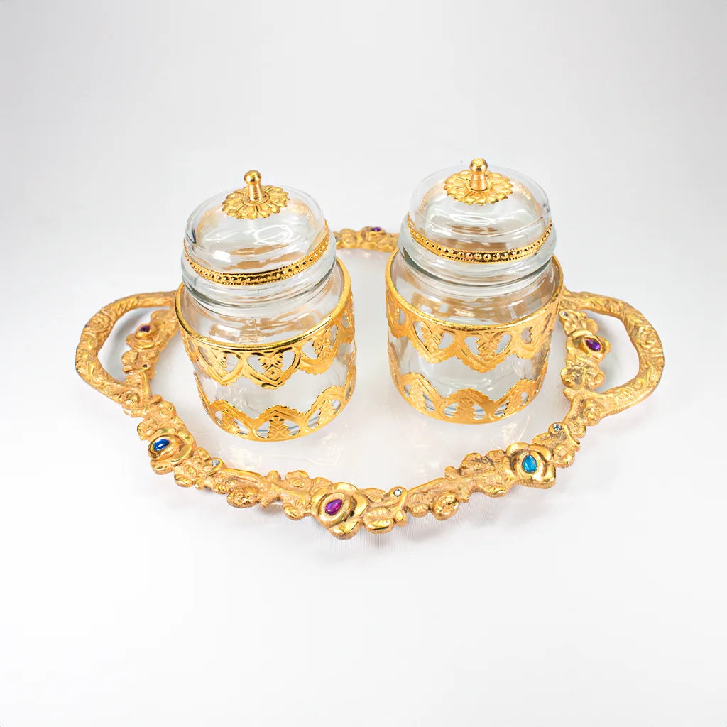 Jewel Jar Set with Tray