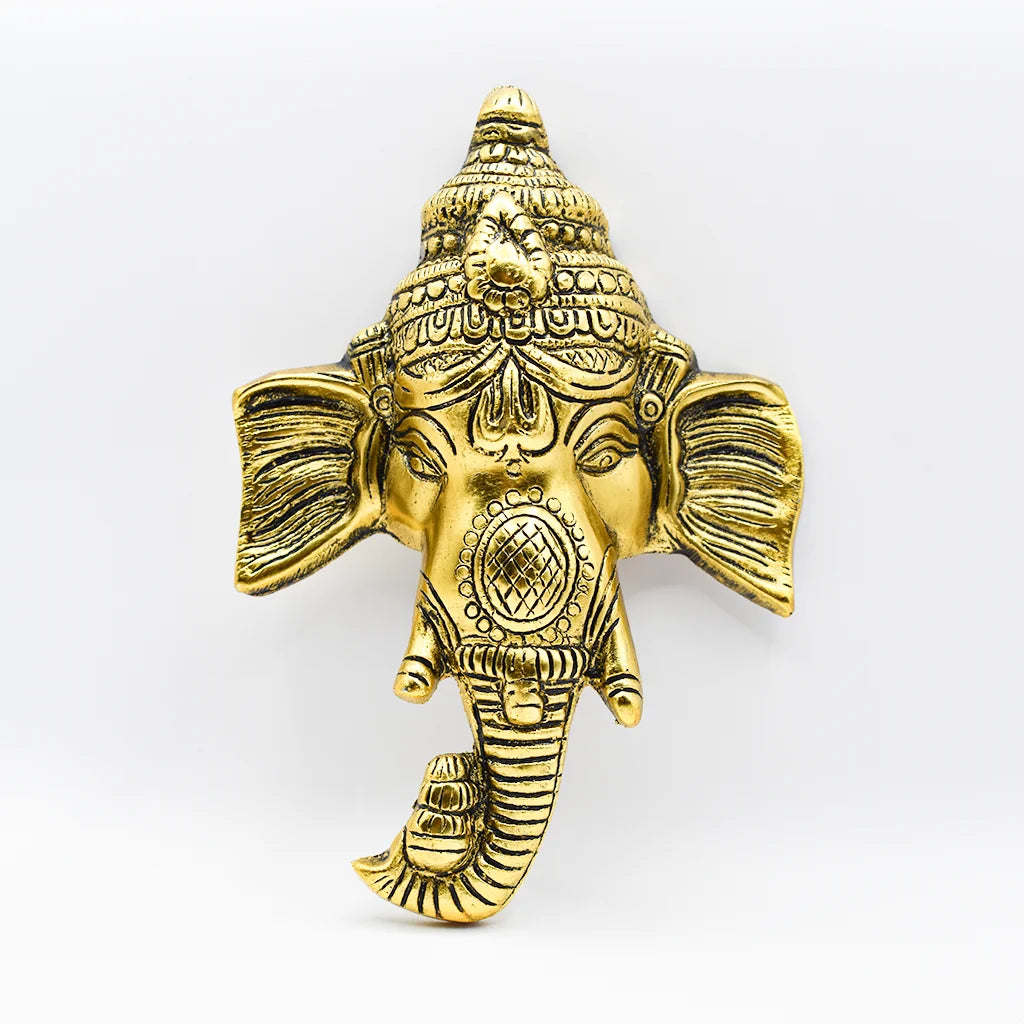 Majestic Ganesha Wall Decor – Elegant Aluminum Metal Craft Handicraft for Modern Home Decor by Tanutra Handicrafts
Majestic Ganesha Wall Decor - Intricate Lord Ganesha Face Wall Art for Home Decor | Luxurious Gold-Finished Spiritual Wall Hanging by Tanutra | Ideal for Altar Decoration, Entryway Blessings, Indian Handicrafts