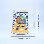 Load image into Gallery viewer, Cheerful Ceramic Mug - Hand-Painted Vibrant House Under Sunny Sky | Indian Handcrafted Ceramic Art | Tanutra - Colorful Daily Coffee Mug for Home Decor and Art Lovers
