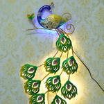 Load image into Gallery viewer, Mini Metal Peacock Wall Decor
