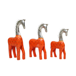 Load image into Gallery viewer, Orange Horse Showpiece Set
