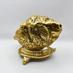 Load image into Gallery viewer, Ornate Golden Shankh Metal Craft - Exquisite Aluminum Handicraft by Tanutra for Modern Elegance

Ornate Golden Shankh Decorative Conch Shell with Intricate Carvings, Luxurious Gold Finish, Spiritual Altar Decor, Indian Handicraft for Home and Meditation Spaces by Tanutra | Ideal Gift for Religious Occasions and Festivals
