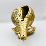 Load image into Gallery viewer, Ornate Golden Shankh Metal Craft - Exquisite Aluminum Handicraft by Tanutra for Modern Elegance

Ornate Golden Shankh Decorative Conch Shell with Intricate Carvings, Luxurious Gold Finish, Spiritual Altar Decor, Indian Handicraft for Home and Meditation Spaces by Tanutra | Ideal Gift for Religious Occasions and Festivals
