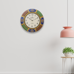 Load image into Gallery viewer, Painted Wooden Wall Clock Decor
