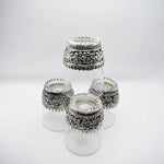 Load image into Gallery viewer, Regal Silver Glass Set - Elegant Set of 4 Premium Silver Glasses for Luxury Dining
