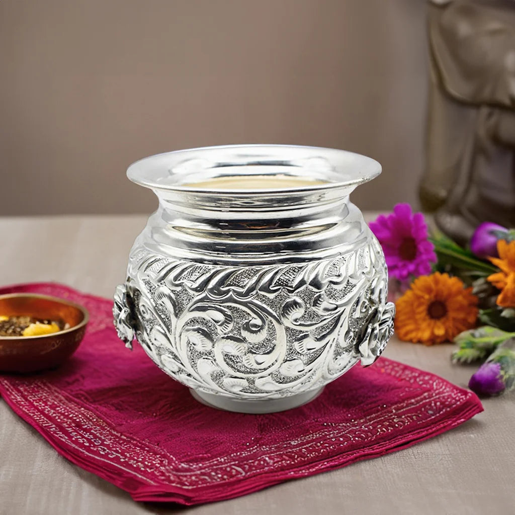 Rose Elegance Silver Kalash