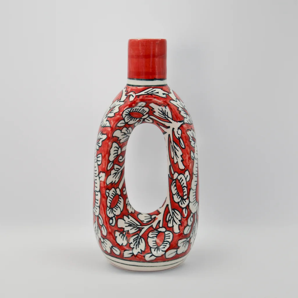 Ruby Loop Vase