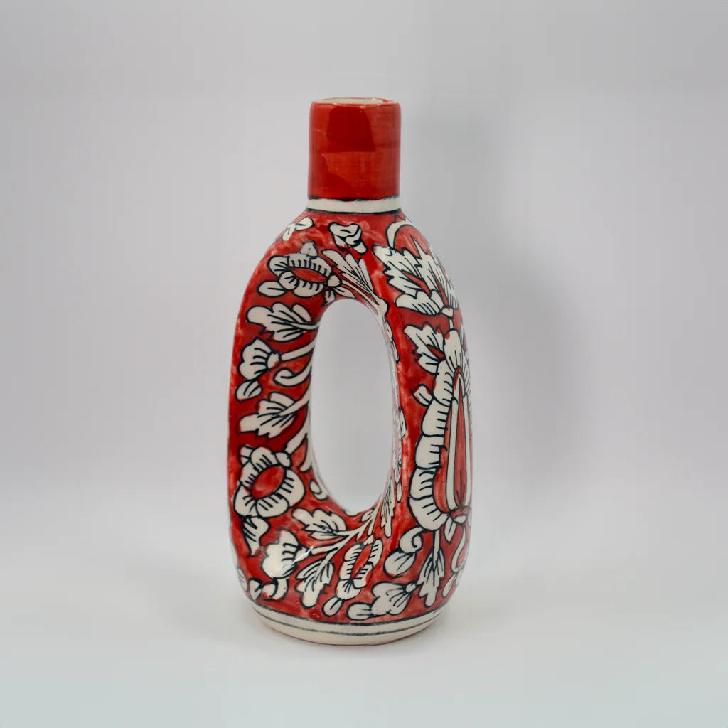 Ruby Loop Vase