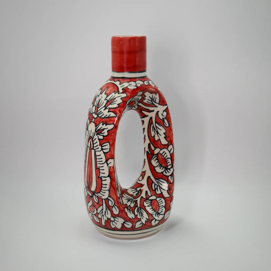 Ruby Loop Vase