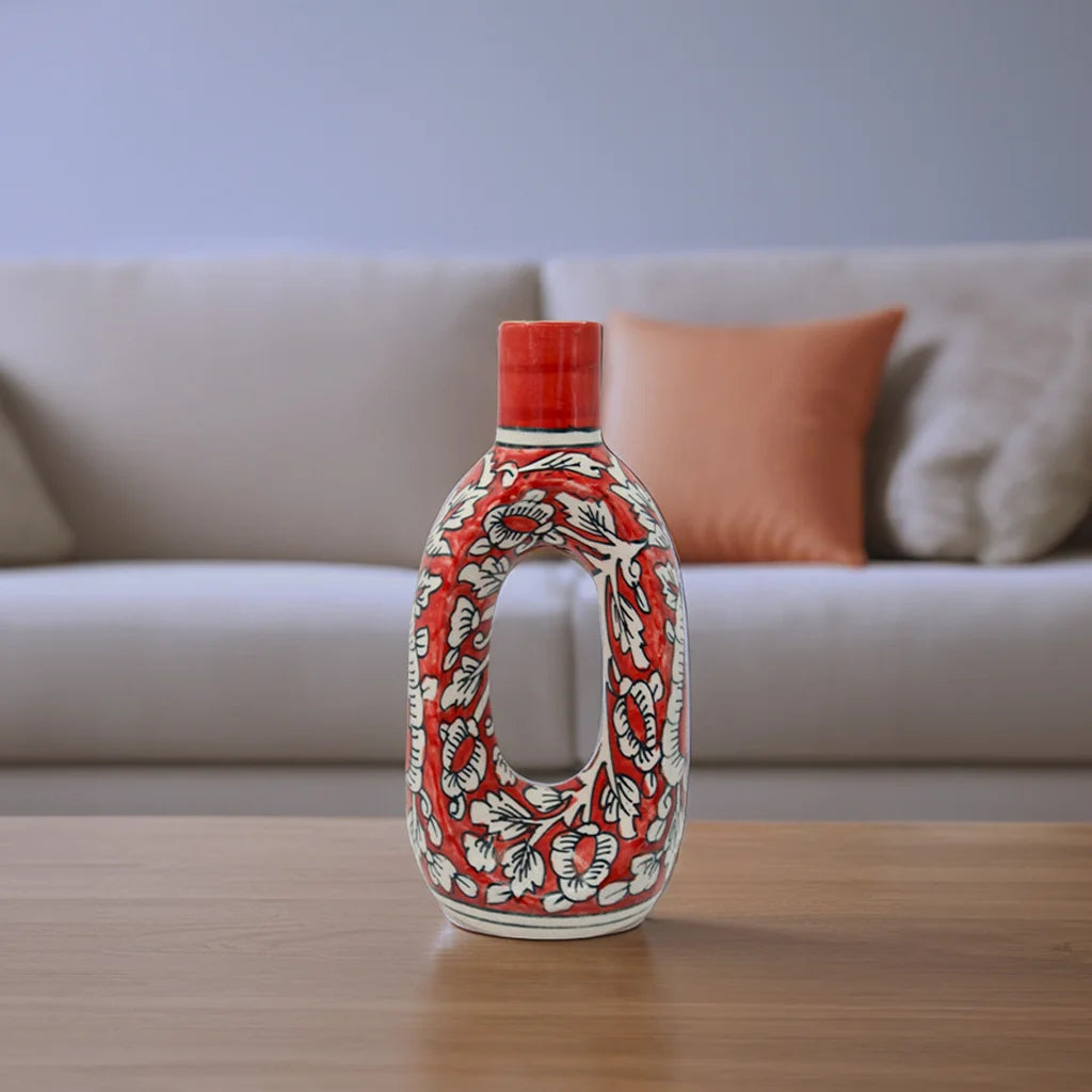 Ruby Loop Vase