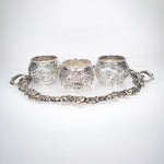 Load image into Gallery viewer, Silver Bowl Set with Tray
