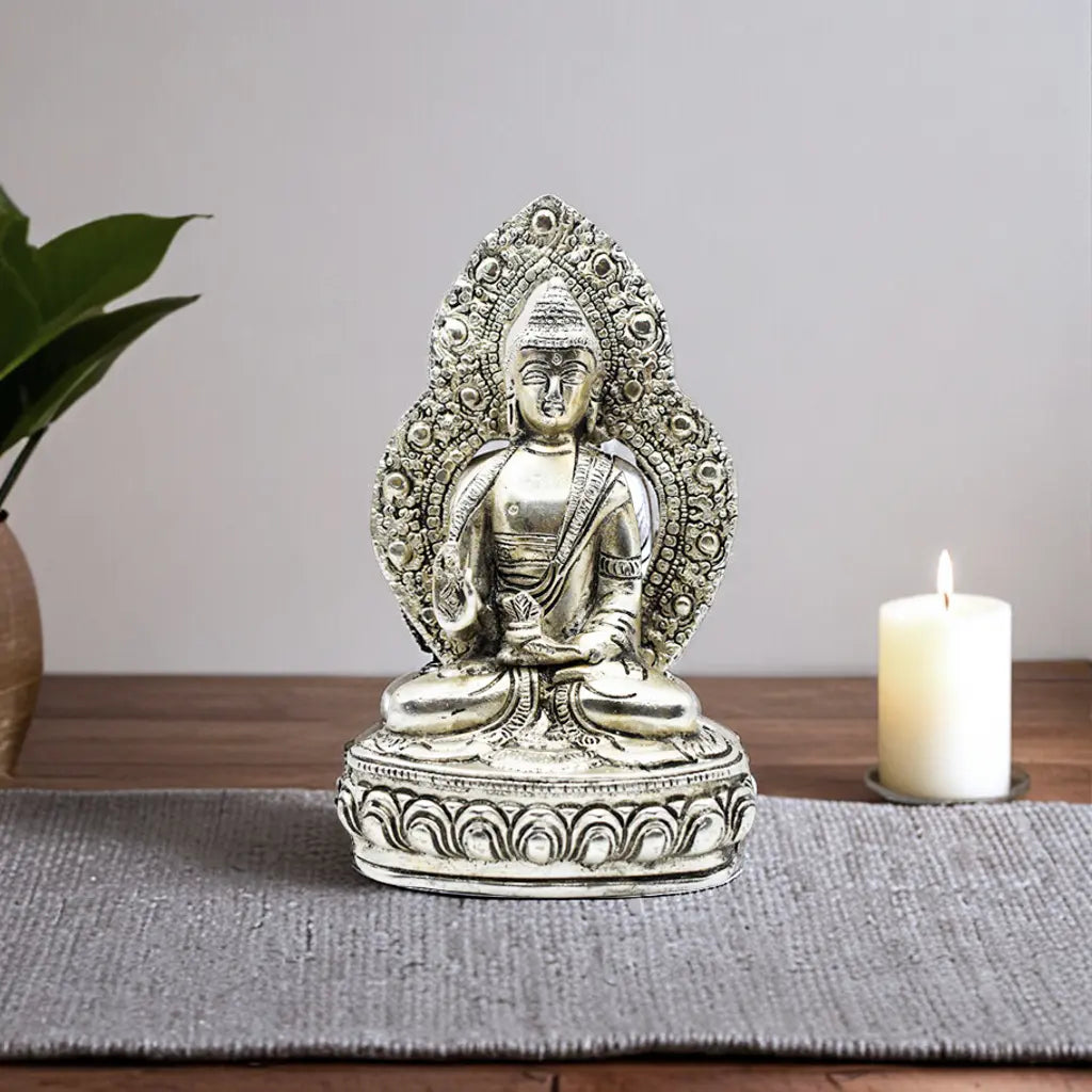 Silver Serenity Buddha