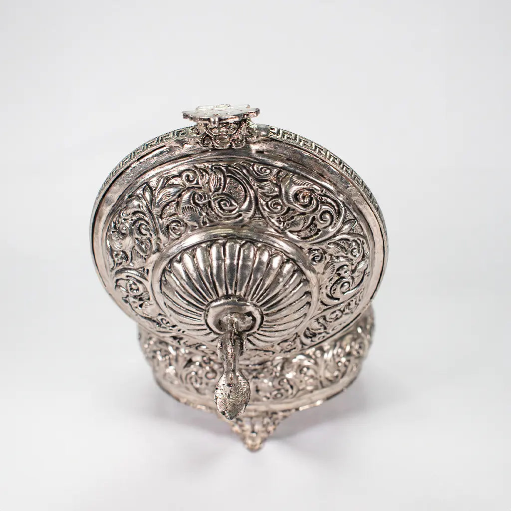 Indian  Handicraft Product SilverOrnateBox