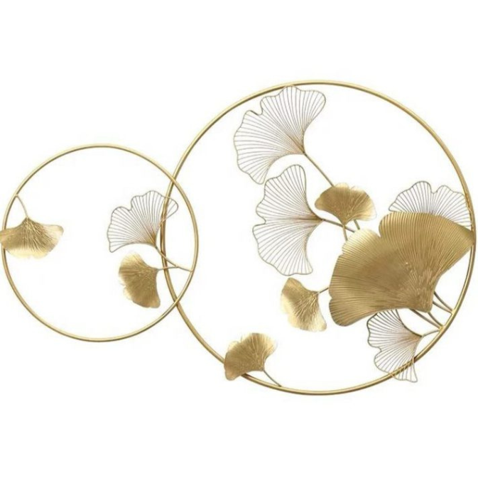 Unique Ring Zingo Golden Color Leaf Wall Decor home, office and room